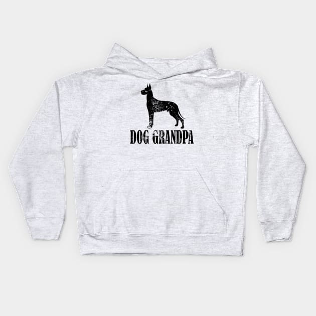 Great Danes Dog Grandpa Kids Hoodie by AstridLdenOs